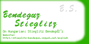 bendeguz stieglitz business card